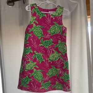 Tommy Bahama Pink and Green Turtle Print Dress